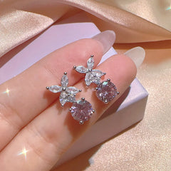 Fashion Jewelry Set with Square Zircon