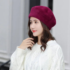 Mink Velvet Warm Fashion Pumpkin Painter Hat