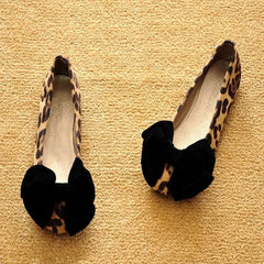 Women's Flat Loafers with Bow - Size 40-43