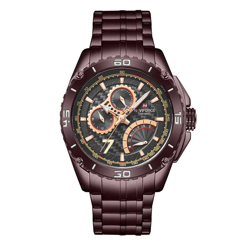 NAVIFORCE Men's Luxury Military Quartz Watch (3ATM)