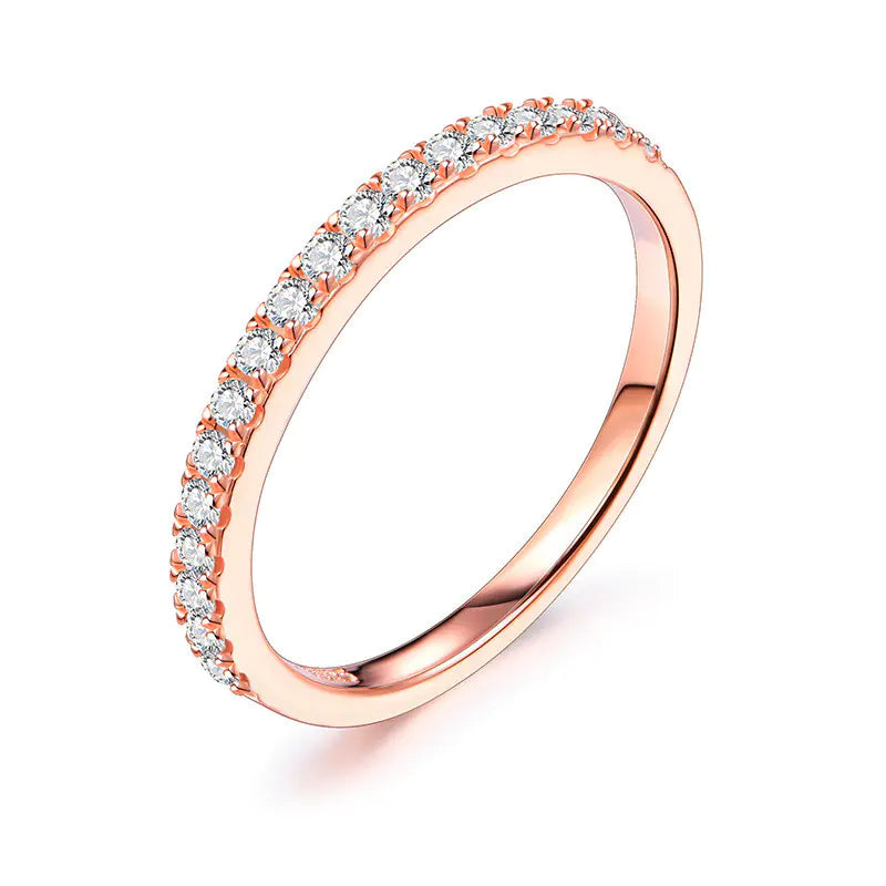 Sterling Silver Moissanite Ring Jewelry