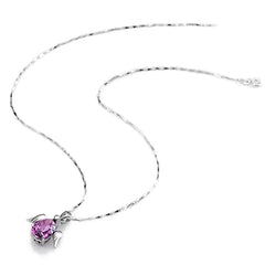 Crystal Angel Heart Pendant Jewelry