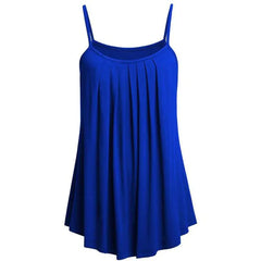 Super Chiffon Women's Pleated Summer Tank Top
