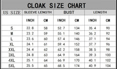 Naive Feather Wolf Moon Thick Warm Hooded Cloak Set