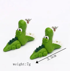Fashionable Crocodile Earrings - Animal Jewelry