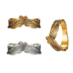 Angel Wings Feather Ring - Creative Couple's Gift