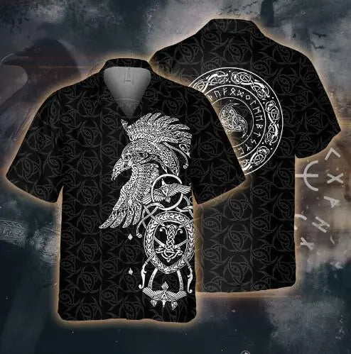 Odin's Ravens Viking Culture Hawaiian Shirt (One Piece)