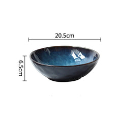 Ceramic Noodle Bowl for Soup, Ramen, and Salad
