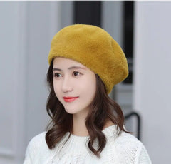 Mink Velvet Warm Fashion Pumpkin Painter Hat