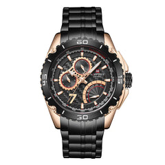 NAVIFORCE Men's Luxury Military Quartz Watch (3ATM)