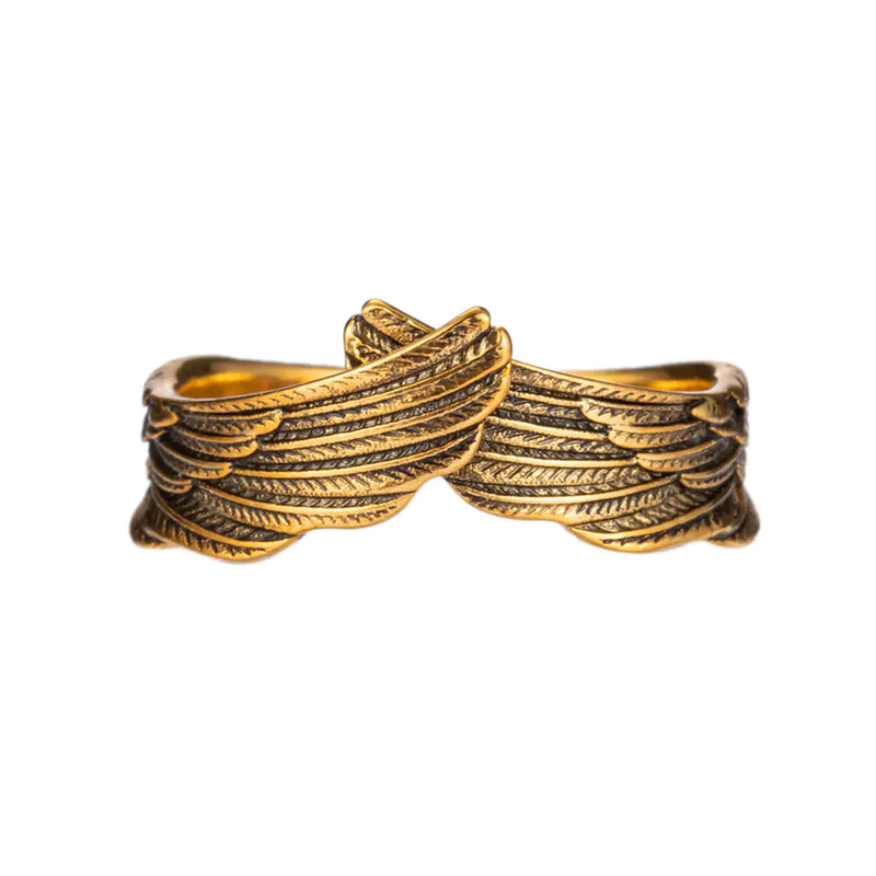 Angel Wings Feather Ring - Creative Couple's Gift