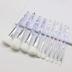 Crystal Diamond Makeup Brush Set for Beginners