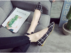 Autumn New Women’s Casual Plaid Loafers (Soft Sole)