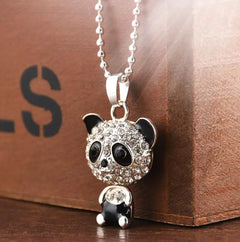 Panda Necklace - Long Pendant Jewelry