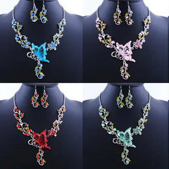 Butterfly Love Necklace Jewelry Set