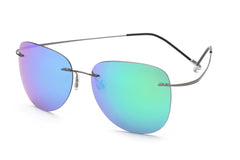 Titanium Frameless Polarized Sunglasses for Men & Women