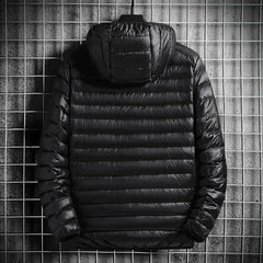 Men's Warm Lightweight White Duck Down Jacket