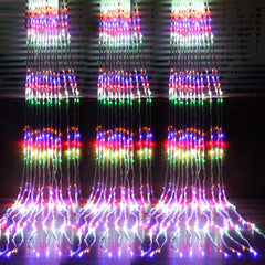 Outdoor Net Lights and Water String Lights Setup