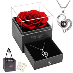 Heart-Shaped Silver Jewelry Set
