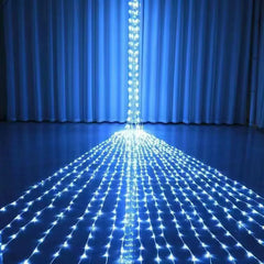 Outdoor Net Lights and Water String Lights Setup