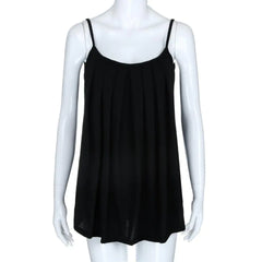 Super Chiffon Women's Pleated Summer Tank Top