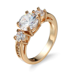 Creative White Zircon Ring Jewelry Design