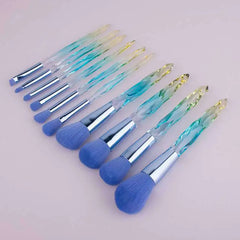 Crystal Diamond Makeup Brush Set for Beginners