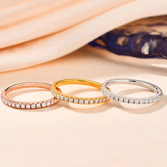 Sterling Silver Moissanite Ring Jewelry