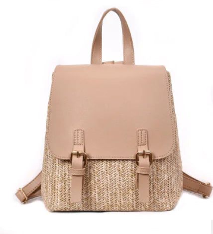 Korean Style Fashion Backpack - Summer Color Block Design