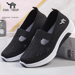 Breathable Women's Slip-On Sneakers with Soft Soles