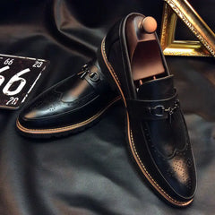 2018 Men's Brogue Dress Shoes - Stylish & Breathable