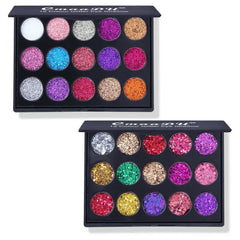 15 Colors Shimmer Glitter Eyeshadow Makeup Palette