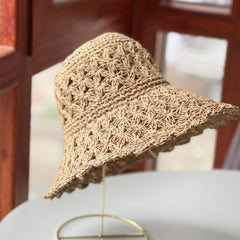 Summer Beach Hollow Straw Sunshade Hat