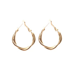 Minimalist Knotted Silver Earrings for Women