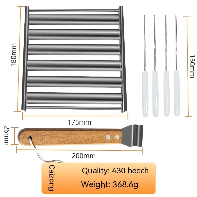 Removable Stainless Steel Hot Dog Roasting Rack
