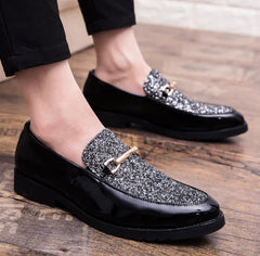 Men's Trendy Patent Leather Casual Shoes