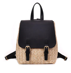 Korean Style Fashion Backpack - Summer Color Block Design