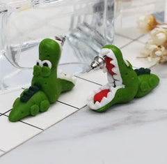 Fashionable Crocodile Earrings - Animal Jewelry