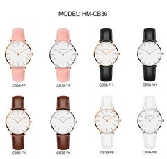 CH36mm Women's Japanese Movement Waterproof Fashion Watch