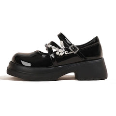 Spring 2024 Women's Chunky Heel Pearl Mary Janes