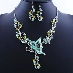 Butterfly Love Necklace Jewelry Set