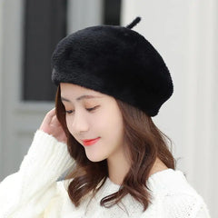 Mink Velvet Warm Fashion Pumpkin Painter Hat