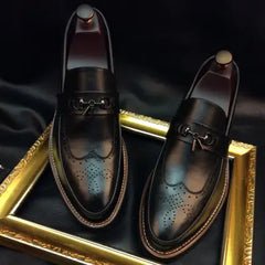 2018 Men's Brogue Dress Shoes - Stylish & Breathable