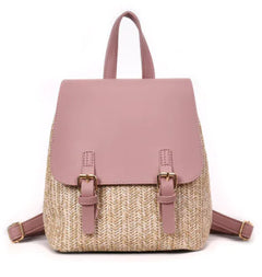 Korean Style Fashion Backpack - Summer Color Block Design