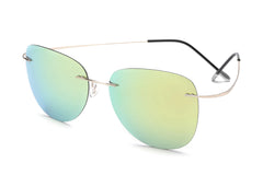 Titanium Frameless Polarized Sunglasses for Men & Women