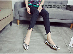 Autumn New Women’s Casual Plaid Loafers (Soft Sole)
