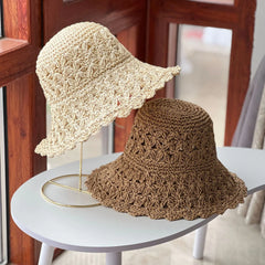 Summer Beach Hollow Straw Sunshade Hat