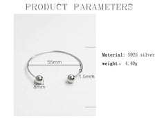 Silver Minimalist Smooth Bangle Jewelry