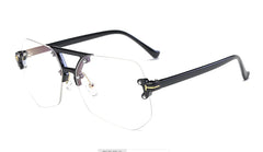 Irregular Gray Ant Frameless Sunglasses for Men & Women