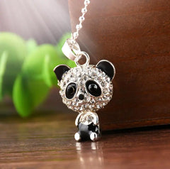 Panda Necklace - Long Pendant Jewelry